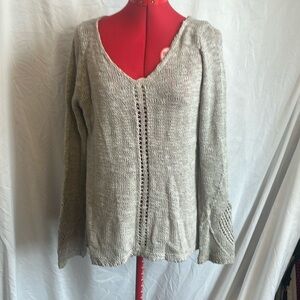 SM149 One the land loose knit sweater